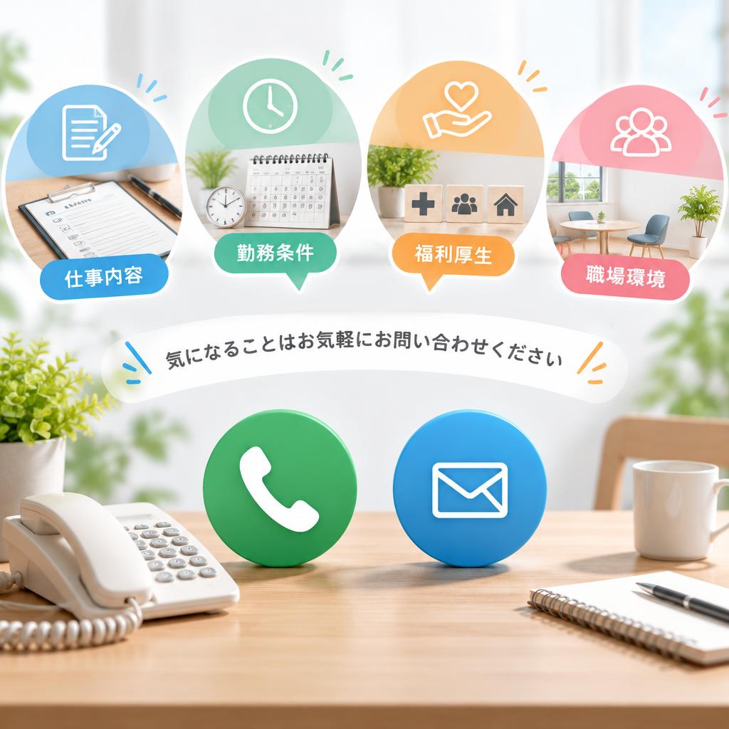 まずは質問だけでも大丈夫。あなたの次の一歩をご相談ください