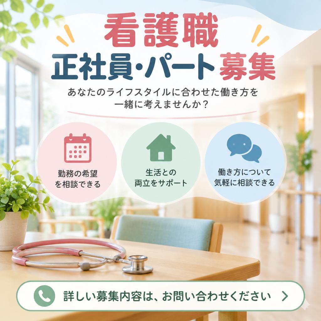 正社員もパートも。希望に寄り添う働き方
